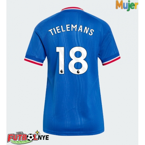 Camiseta Manchester United Youri Tielemans #18 Visitante Equipación para mujer 2026-27 manga corta